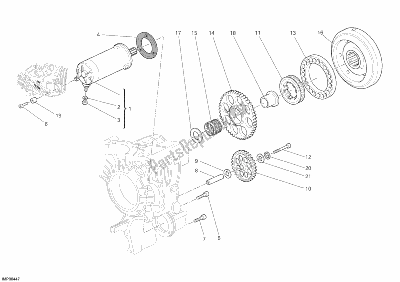 Todas las partes para Motor De Arranque de Ducati Superbike 1098 S 2007